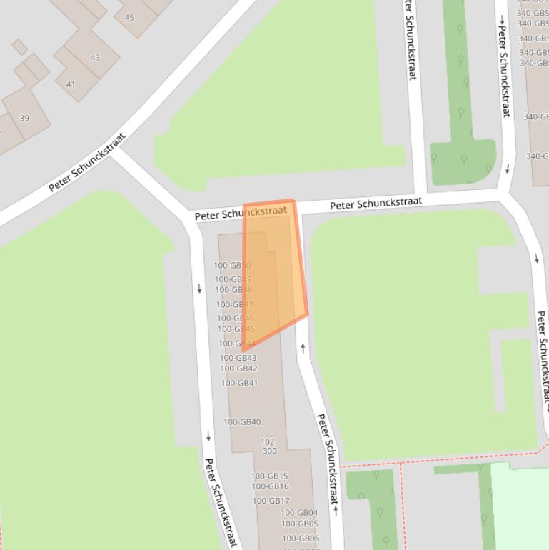 Kaart van postcodegebied 6418XE.