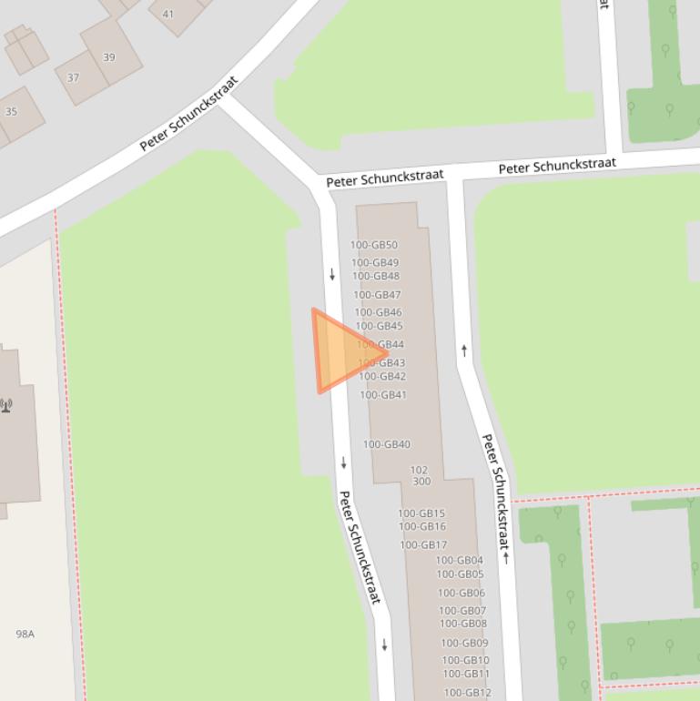 Kaart van postcodegebied 6418XH.