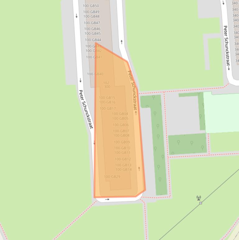 Kaart van postcodegebied 6418XK.