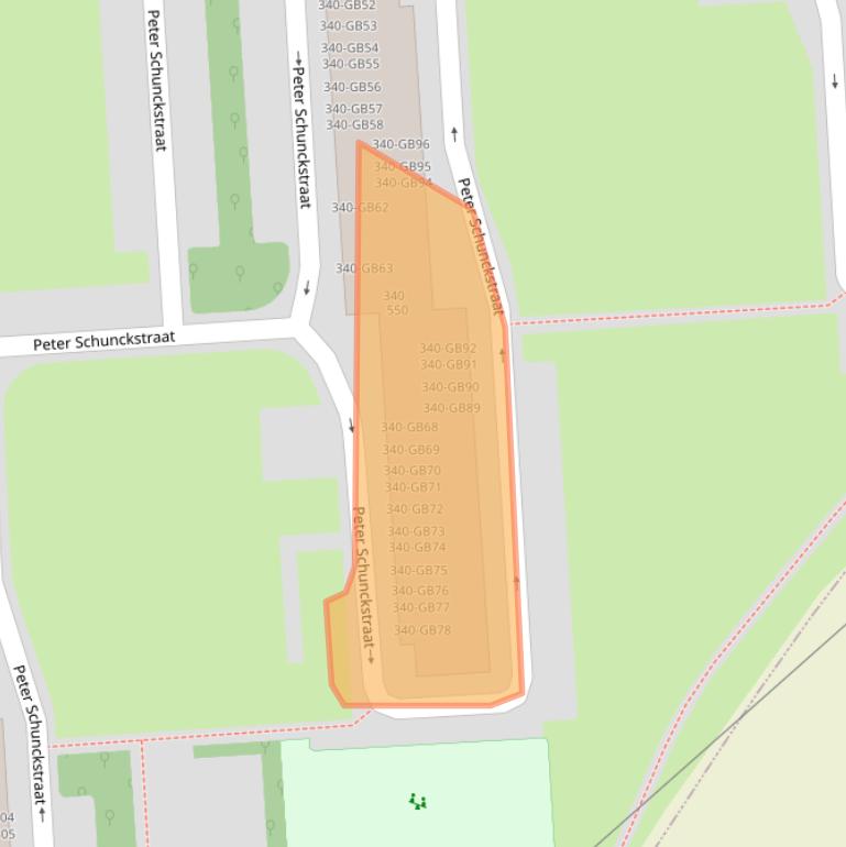 Kaart van postcodegebied 6418XS.