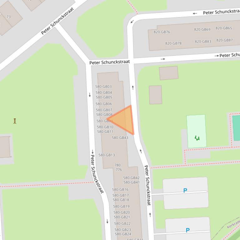 Kaart van postcodegebied 6418XT.