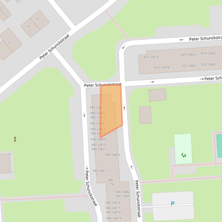 Kaart van postcodegebied 6418XV.