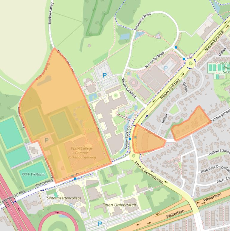 Kaart van postcodegebied 6419AW.