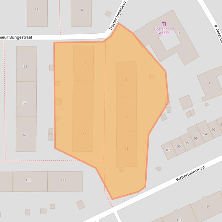 Kaart van postcodegebied 6419BV.