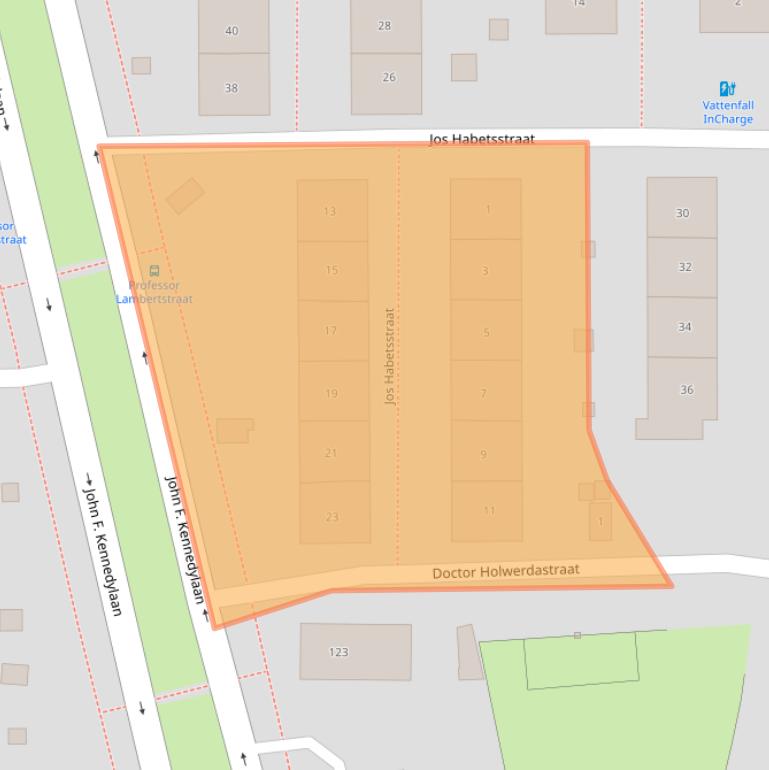 Kaart van postcodegebied 6419CB.