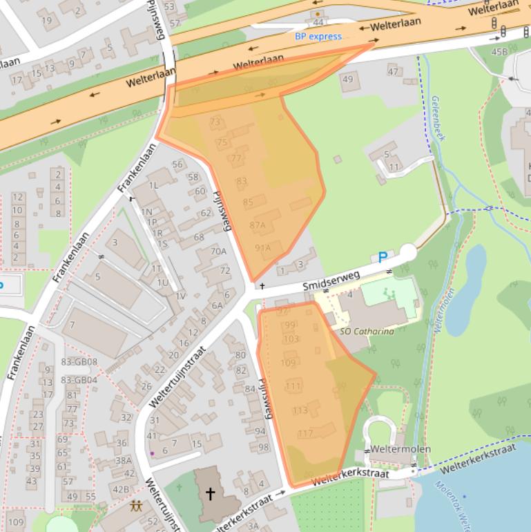 Kaart van postcodegebied 6419CK.