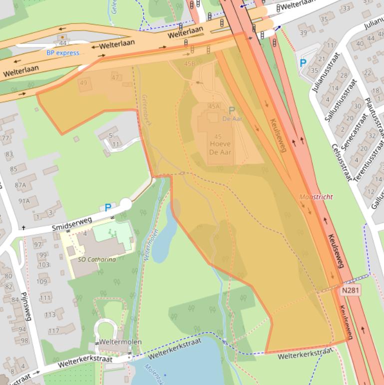 Kaart van postcodegebied 6419CN.