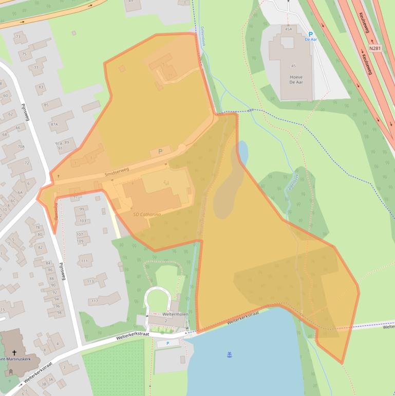 Kaart van postcodegebied 6419CP.