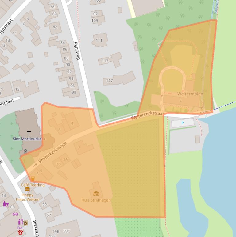 Kaart van postcodegebied 6419CR.