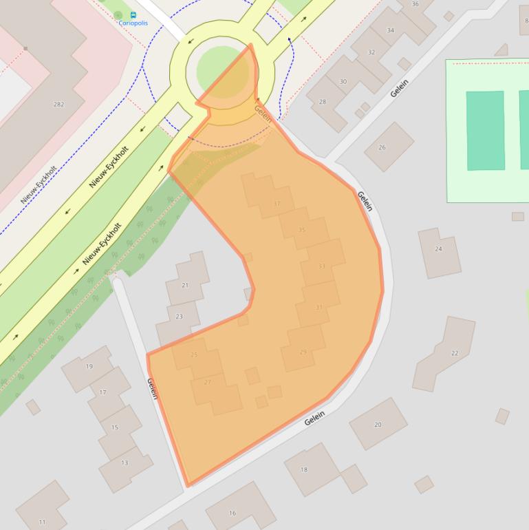 Kaart van postcodegebied 6419DB.