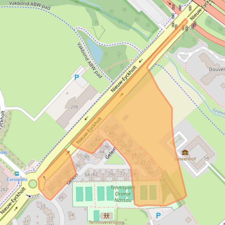 Kaart van postcodegebied 6419DD.