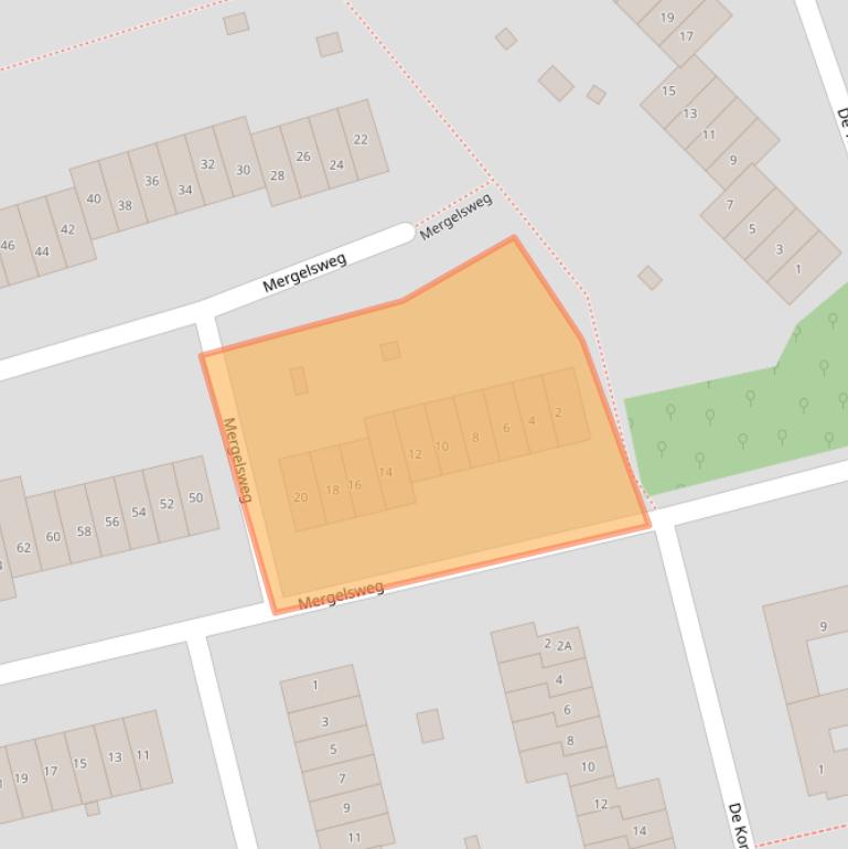 Kaart van postcodegebied 6419EC.