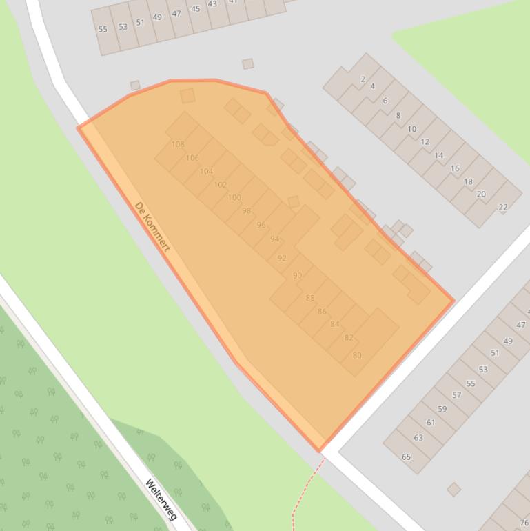 Kaart van postcodegebied 6419GG.