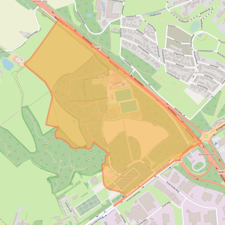 Kaart van postcodegebied 6419PK.