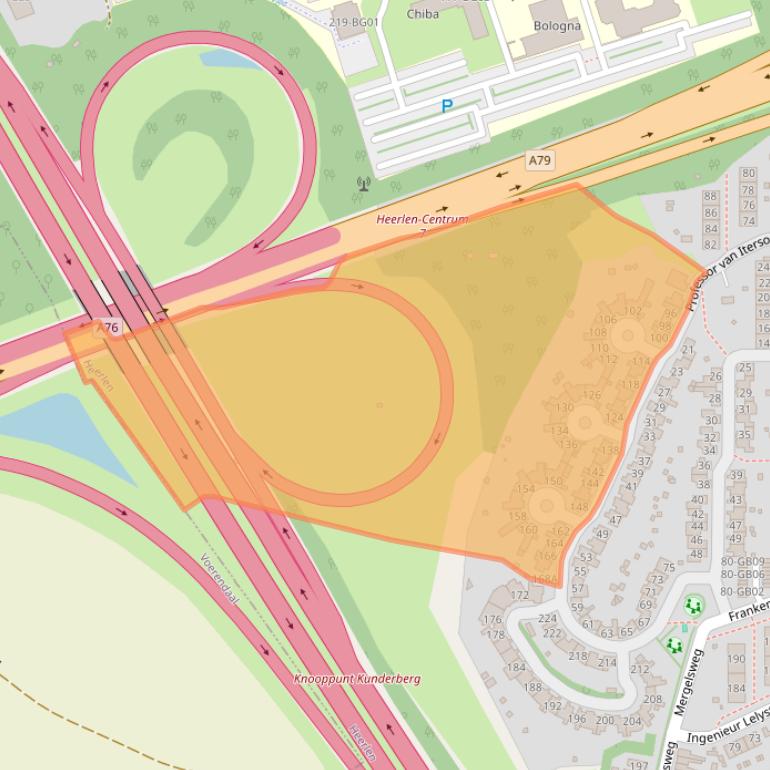 Kaart van postcodegebied 6419SE.