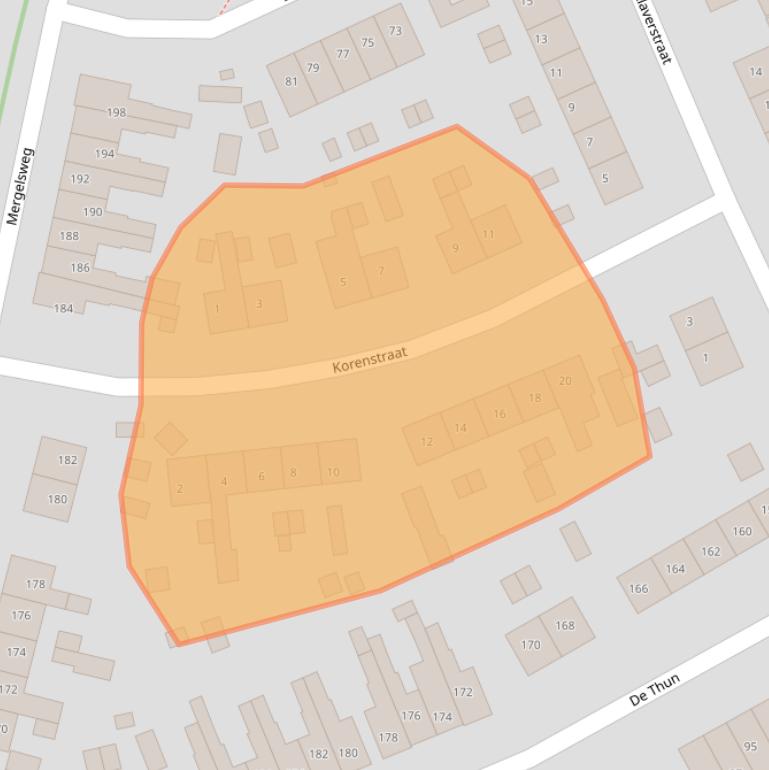 Kaart van postcodegebied 6419XM.