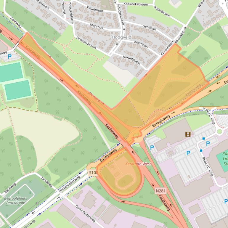 Kaart van postcodegebied 6422PG.