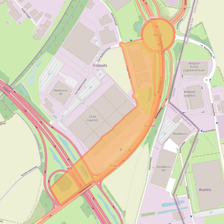 Kaart van postcodegebied 6422PH.