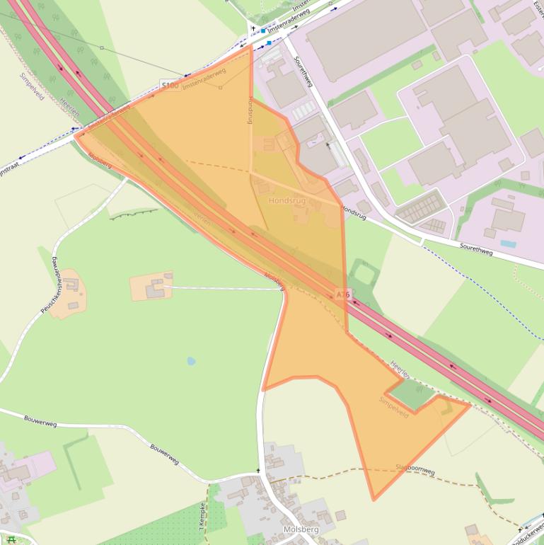 Kaart van postcodegebied 6422PV.