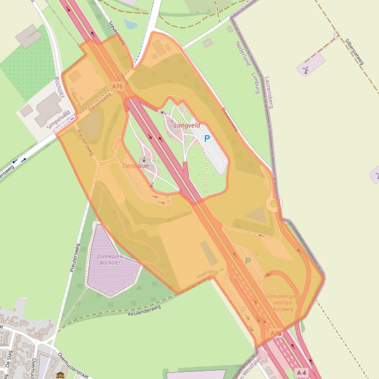 Kaart van postcodegebied 6422PX.