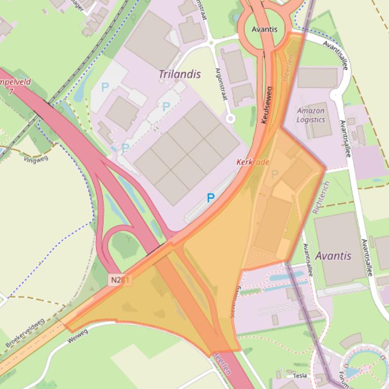 Kaart van postcodegebied 6422RA.