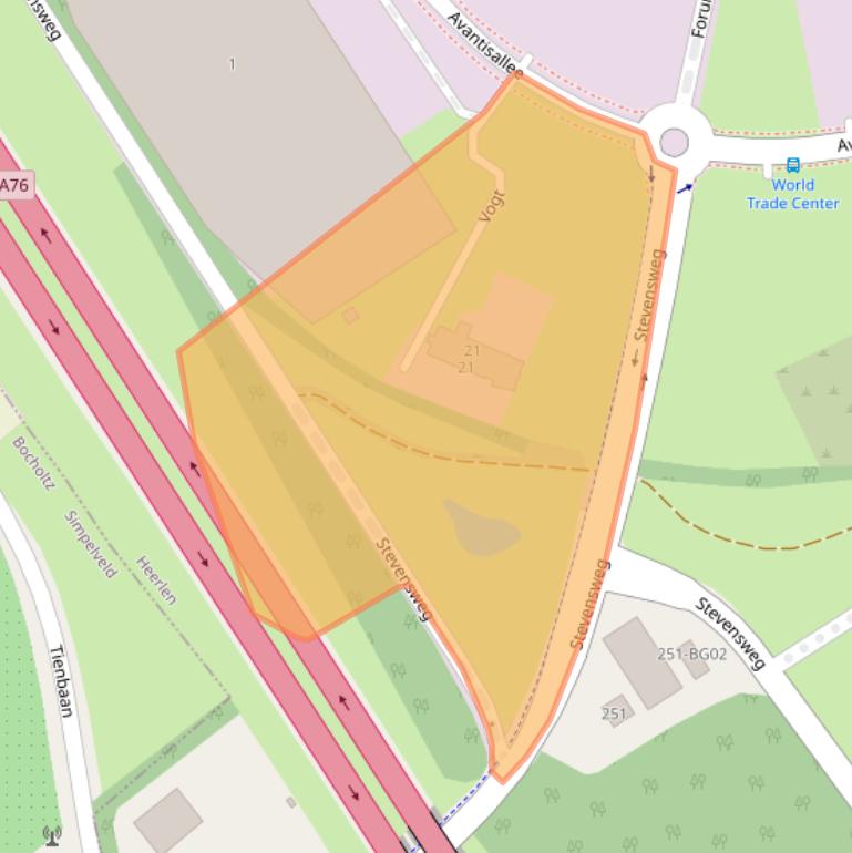 Kaart van postcodegebied 6422RK.