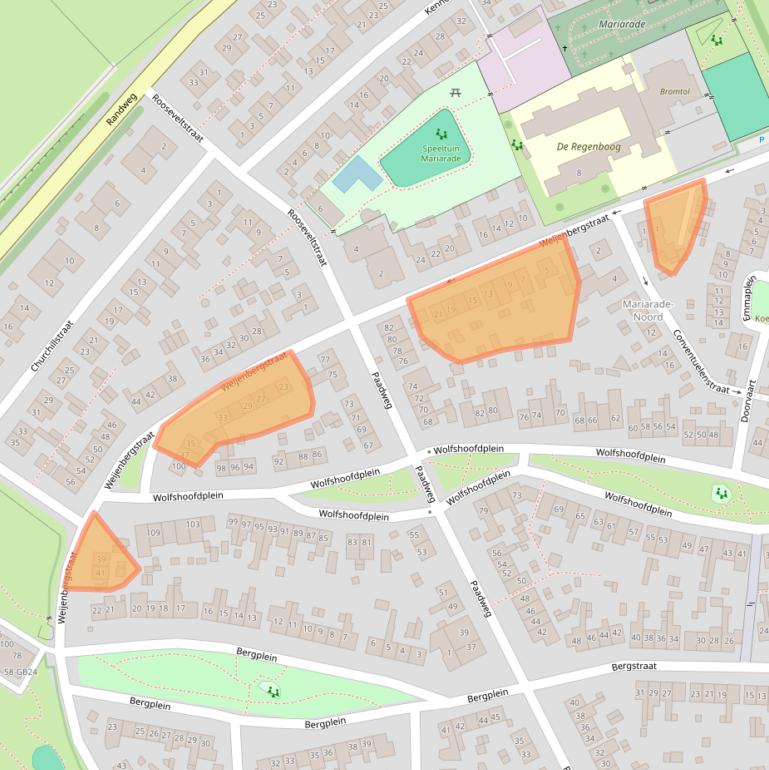 Kaart van postcodegebied 6431AJ.