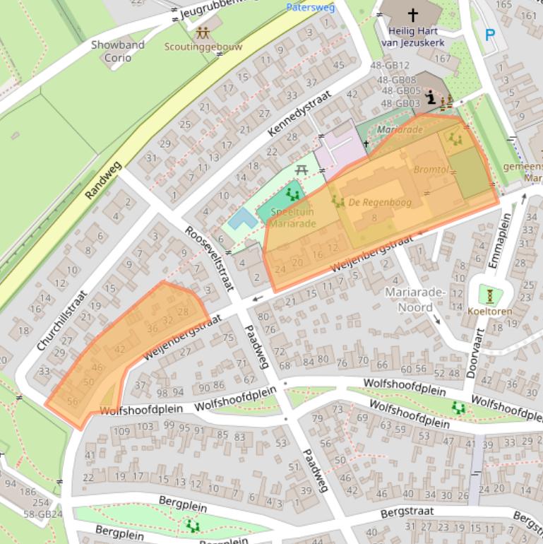 Kaart van postcodegebied 6431AL.