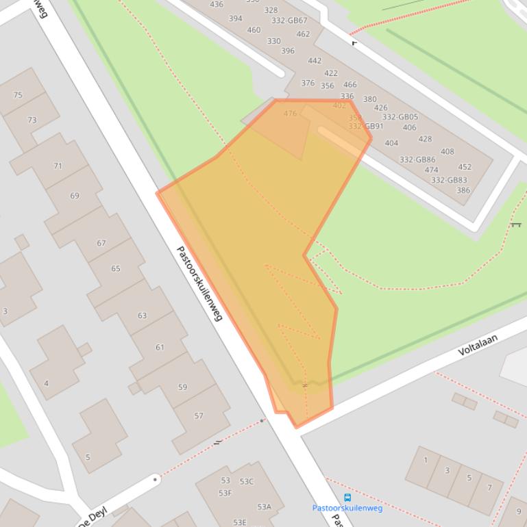 Kaart van postcodegebied 6431AX.