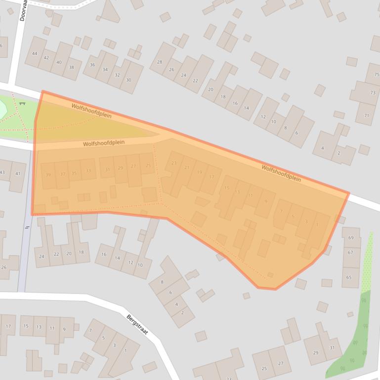 Kaart van postcodegebied 6431BB.