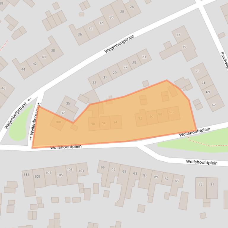 Kaart van postcodegebied 6431BH.