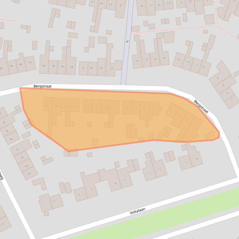 Kaart van postcodegebied 6431BM.