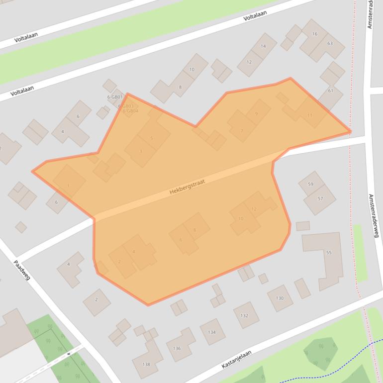 Kaart van postcodegebied 6431CH.