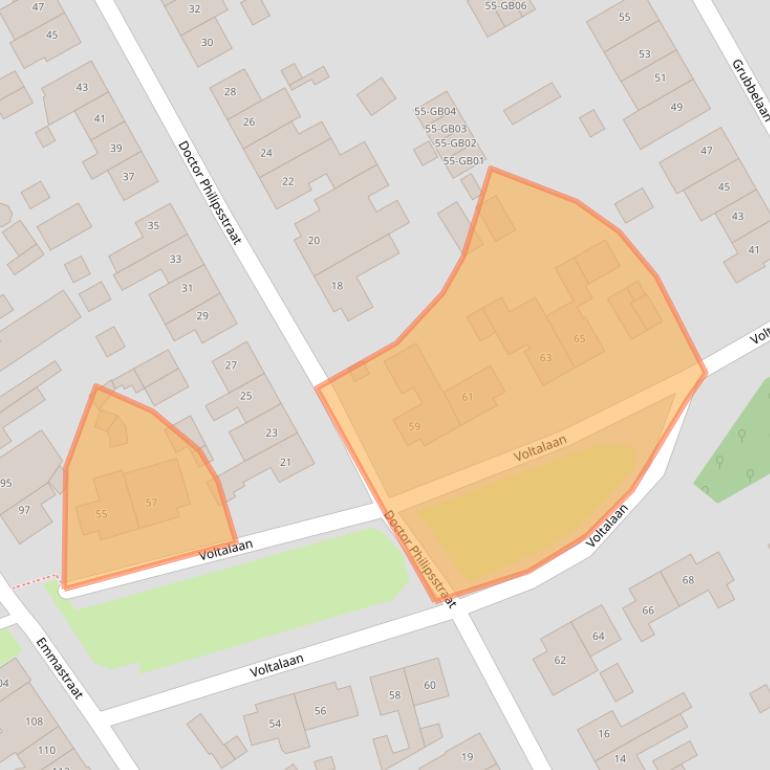 Kaart van postcodegebied 6431CK.