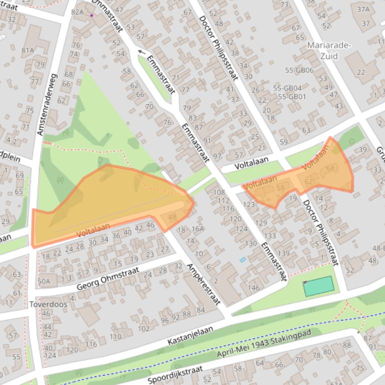 Kaart van postcodegebied 6431CM.