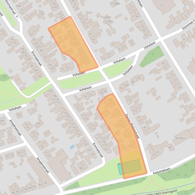 Kaart van postcodegebied 6431EC.