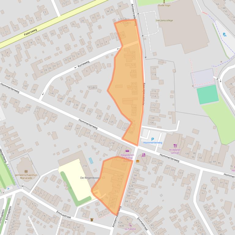 Kaart van postcodegebied 6431EK.