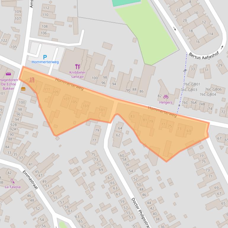 Kaart van postcodegebied 6431ES.