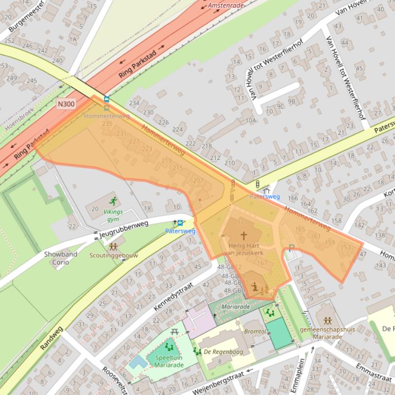 Kaart van postcodegebied 6431EV.