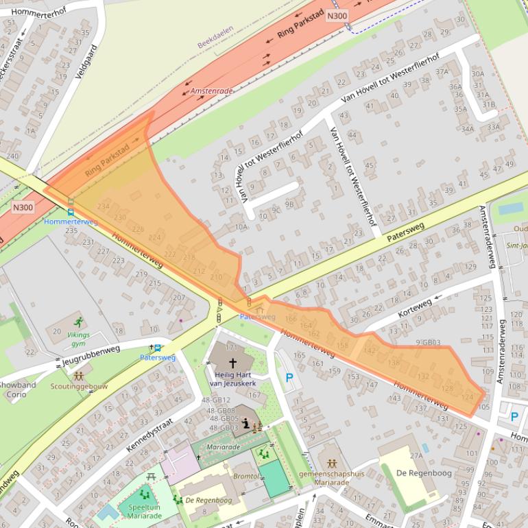 Kaart van postcodegebied 6431EZ.