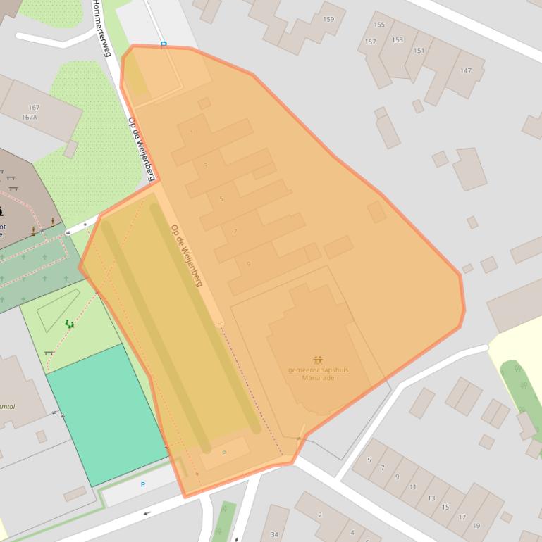 Kaart van postcodegebied 6431GB.