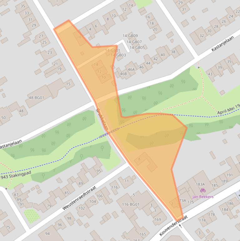 Kaart van postcodegebied 6431GG.