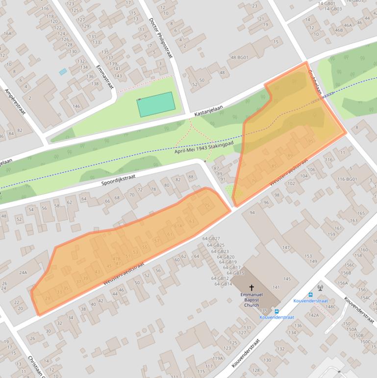 Kaart van postcodegebied 6431GT.