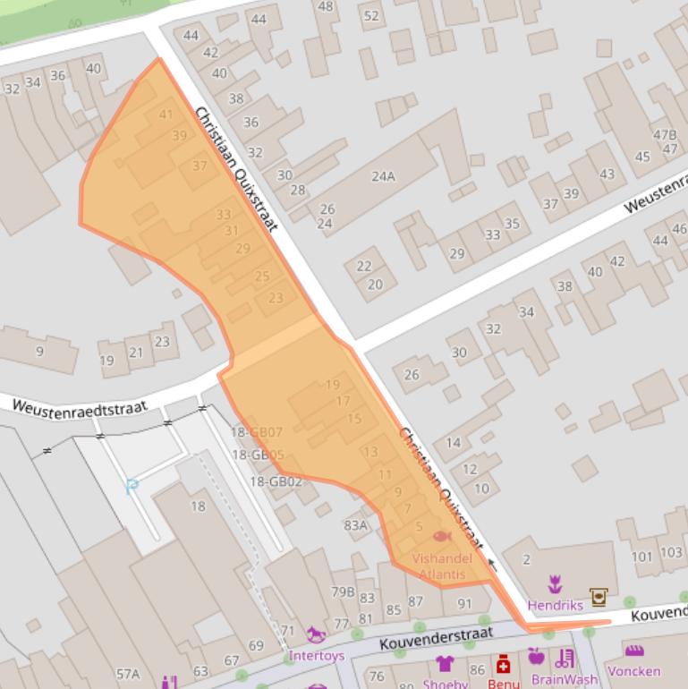 Kaart van postcodegebied 6431GW.