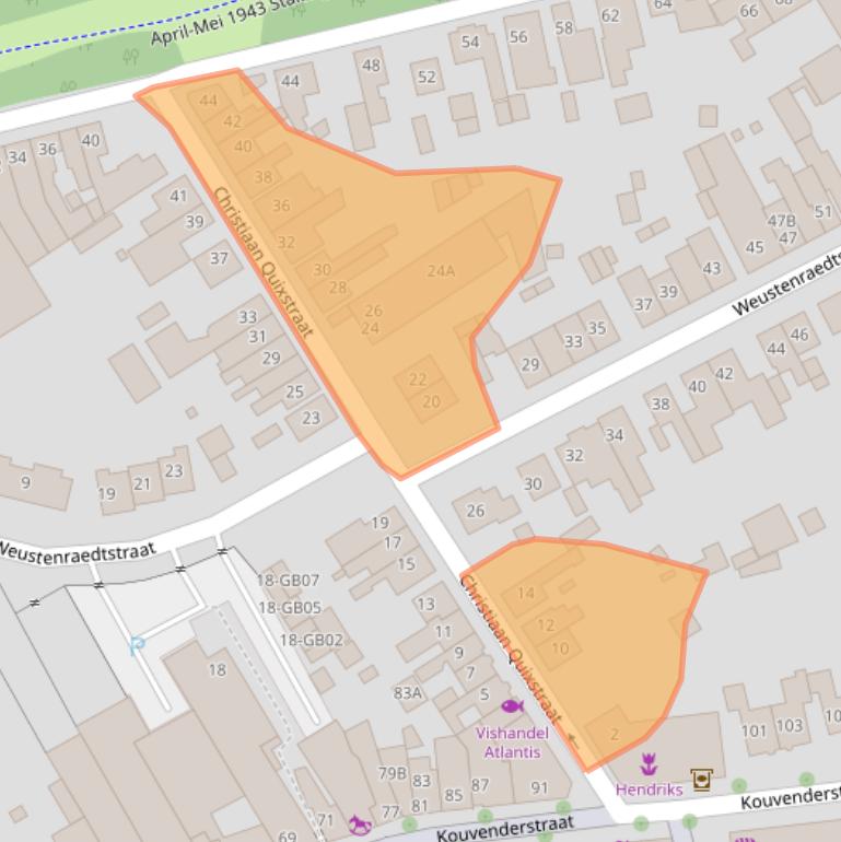 Kaart van postcodegebied 6431GX.