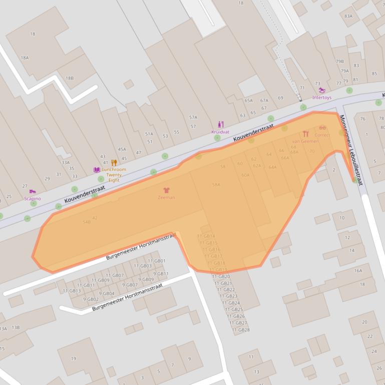 Kaart van postcodegebied 6431HG.