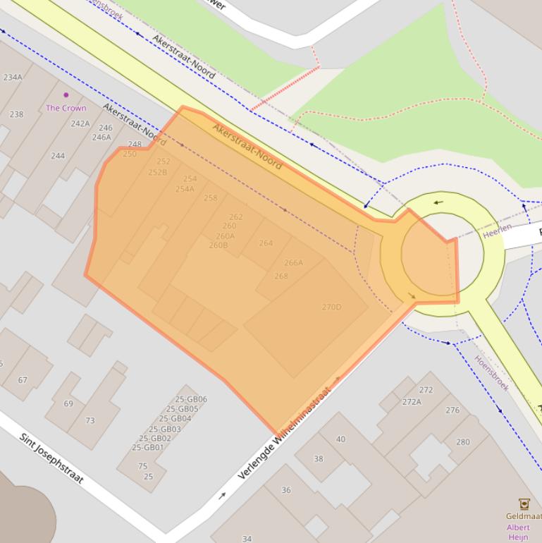 Kaart van postcodegebied 6431HV.