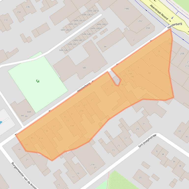 Kaart van postcodegebied 6431JA.