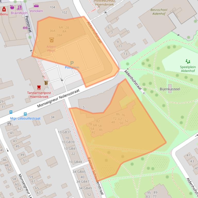 Kaart van postcodegebied 6431KB.