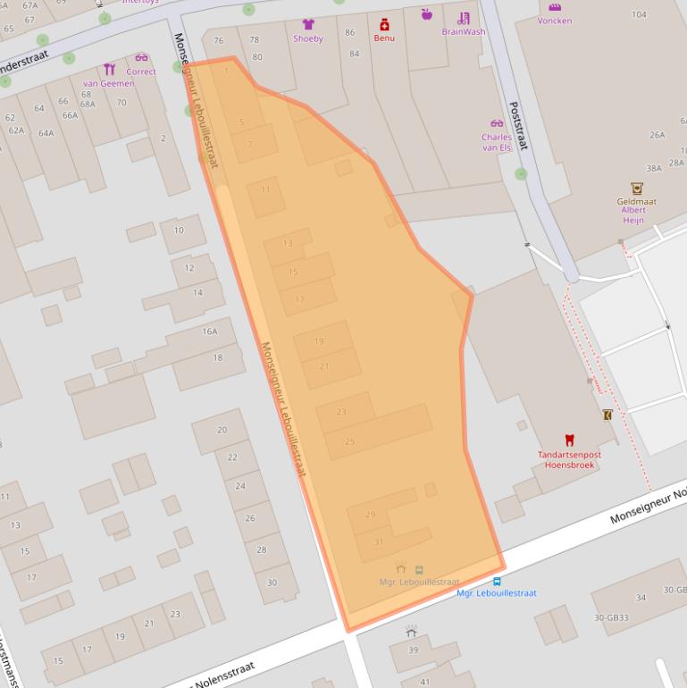 Kaart van postcodegebied 6431KH.